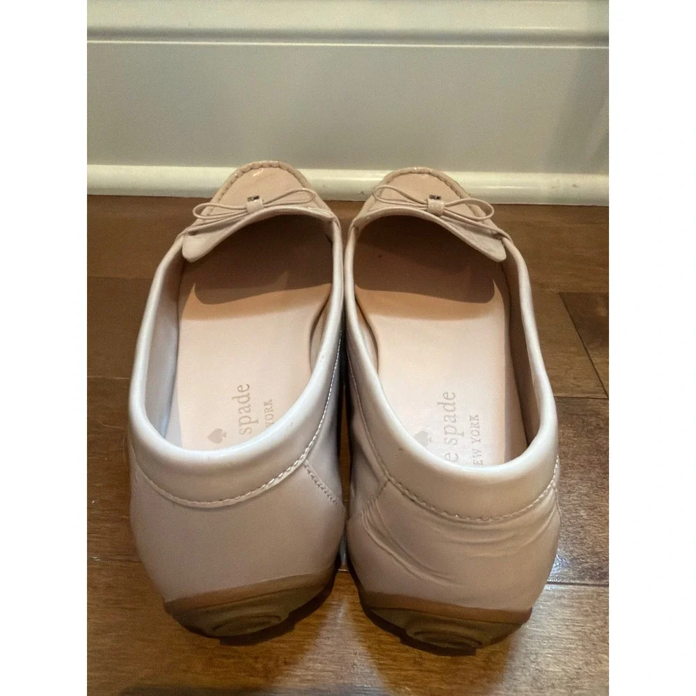 Kate Spade Danika Loafers Womens 8B Pink Patent Leather Bow Driving Shoes Preppy